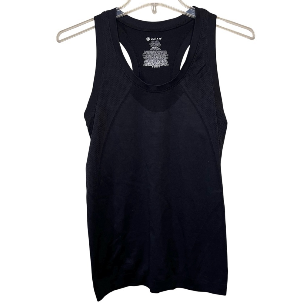 GAIAM Black Racerback Tank Top Women’s Size Medium